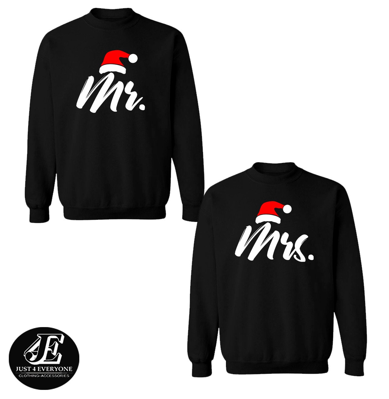 Mr and Mrs Sweaters Couple Christmas Sweaters Wifey & Hubby - Etsy