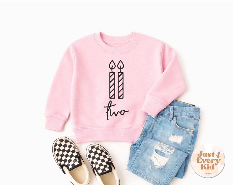 Sudadera de segundo cumpleaños, camiseta de cumpleaños para niño pequeño, sudadera de segundo cumpleaños, sudadera de cuello redondo de cumpleaños para niño de dos años, camiseta de segundo cumpleaños imagen 7