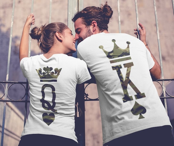 King Queen Shirts King and Queen T-shirts Couples Shirts | Etsy