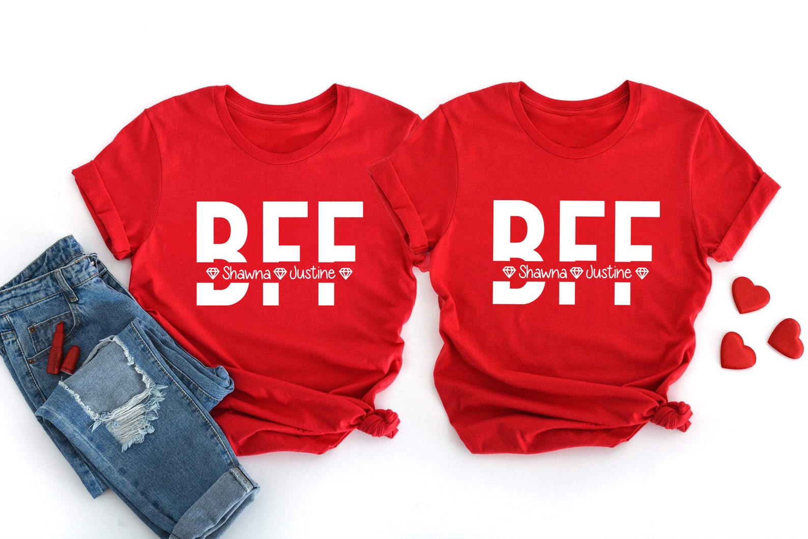 Best Friends Shirts, Personalized Shirt for Best Friend, Custom Name