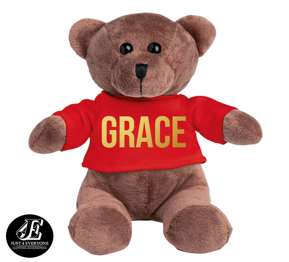 Teddy Bear Personalized Name For Valentines Day Custom Gift | Etsy