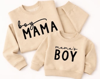 Mama's boy and Boy Mama Sweatshirt, Mama and Me Matching Shirts, Mom and Son Shirt, Mommy and Me Shirt Set, Matching Mommy & Baby Shirts
