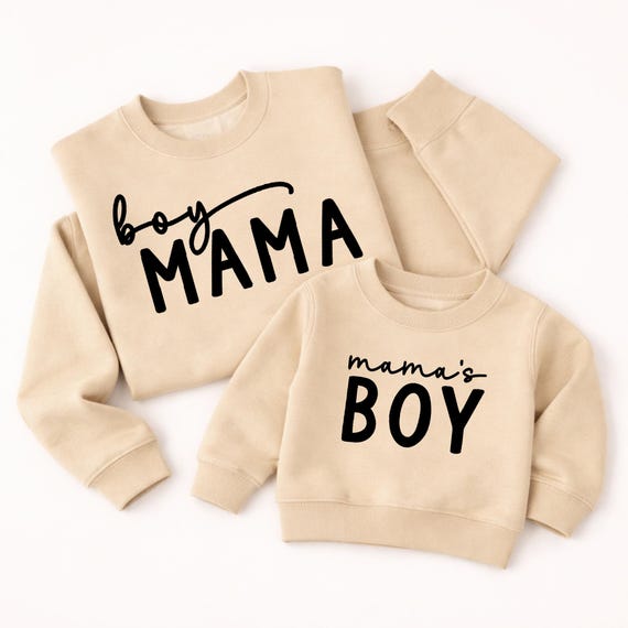 Mama's boy and Boy Mama Sweatshirt, Mama and Me Matching Shirts, Mom and Son Shirt, Mommy and Me Shirt Set, Matching Mommy & Baby Shirts