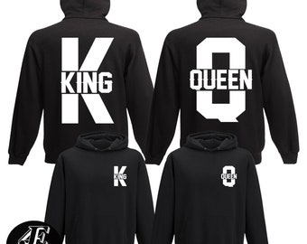 King Queen King Queen Hoodies Set of King Queen Parchen Pullover Couple Sweatshirts King Queen Sweaters Couple Hoodies Matching Set Etsy UK