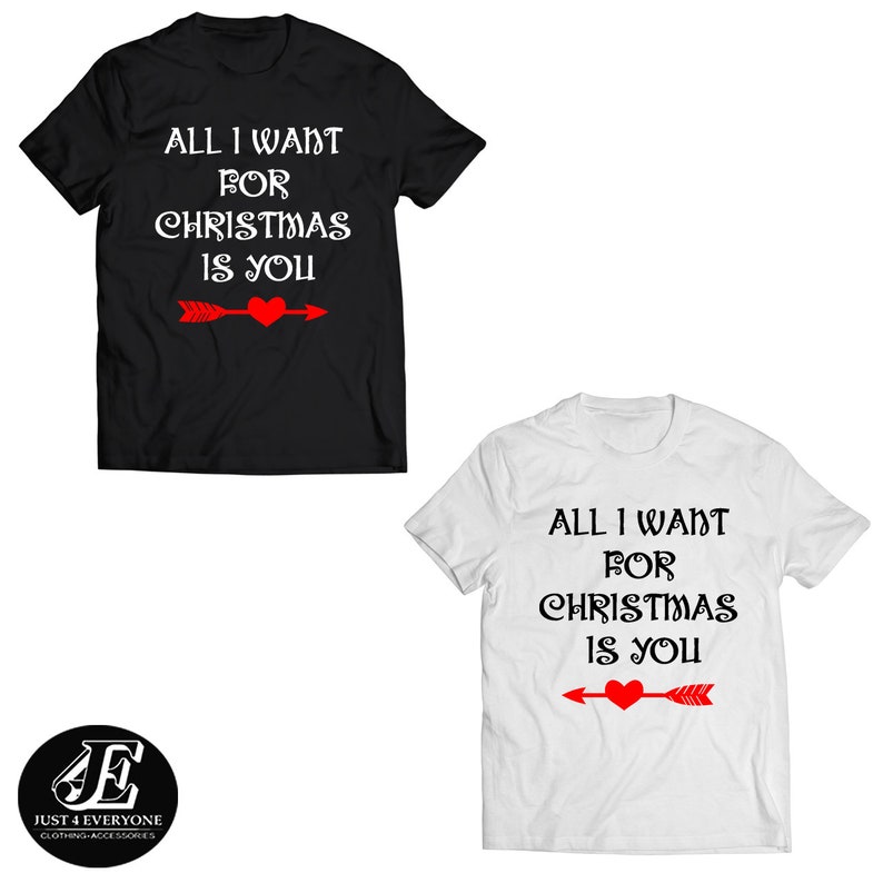 All I Want For Christmas Is You Shirts Couple Shirts Etsy