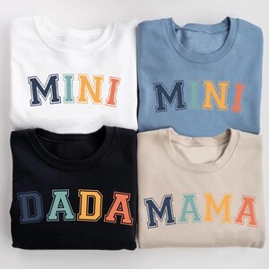 Bijpassende familieshirts, bijpassende outfits voor het gezin, set mama en ik, familie T-shirts, familiekleding, papa en ik, oma-shirt, shirt tante, shirt tante afbeelding 6