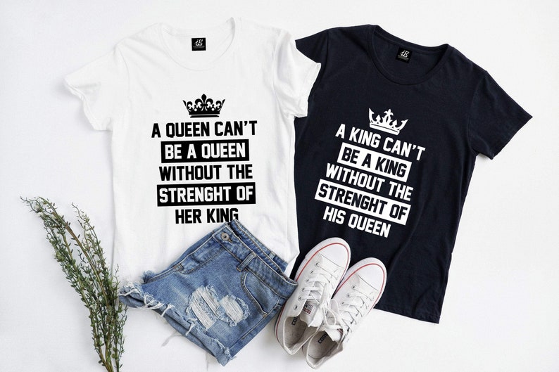 tee shirt king queen