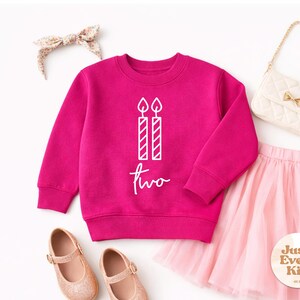 Sudadera de segundo cumpleaños, camiseta de cumpleaños para niño pequeño, sudadera de segundo cumpleaños, sudadera de cuello redondo de cumpleaños para niño de dos años, camiseta de segundo cumpleaños Heliconia