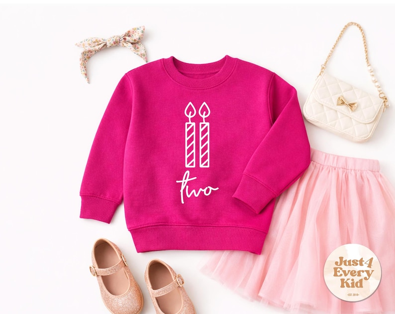 Sudadera de segundo cumpleaños, camiseta de cumpleaños para niño pequeño, sudadera de segundo cumpleaños, sudadera de cuello redondo de cumpleaños para niño de dos años, camiseta de segundo cumpleaños Heliconia