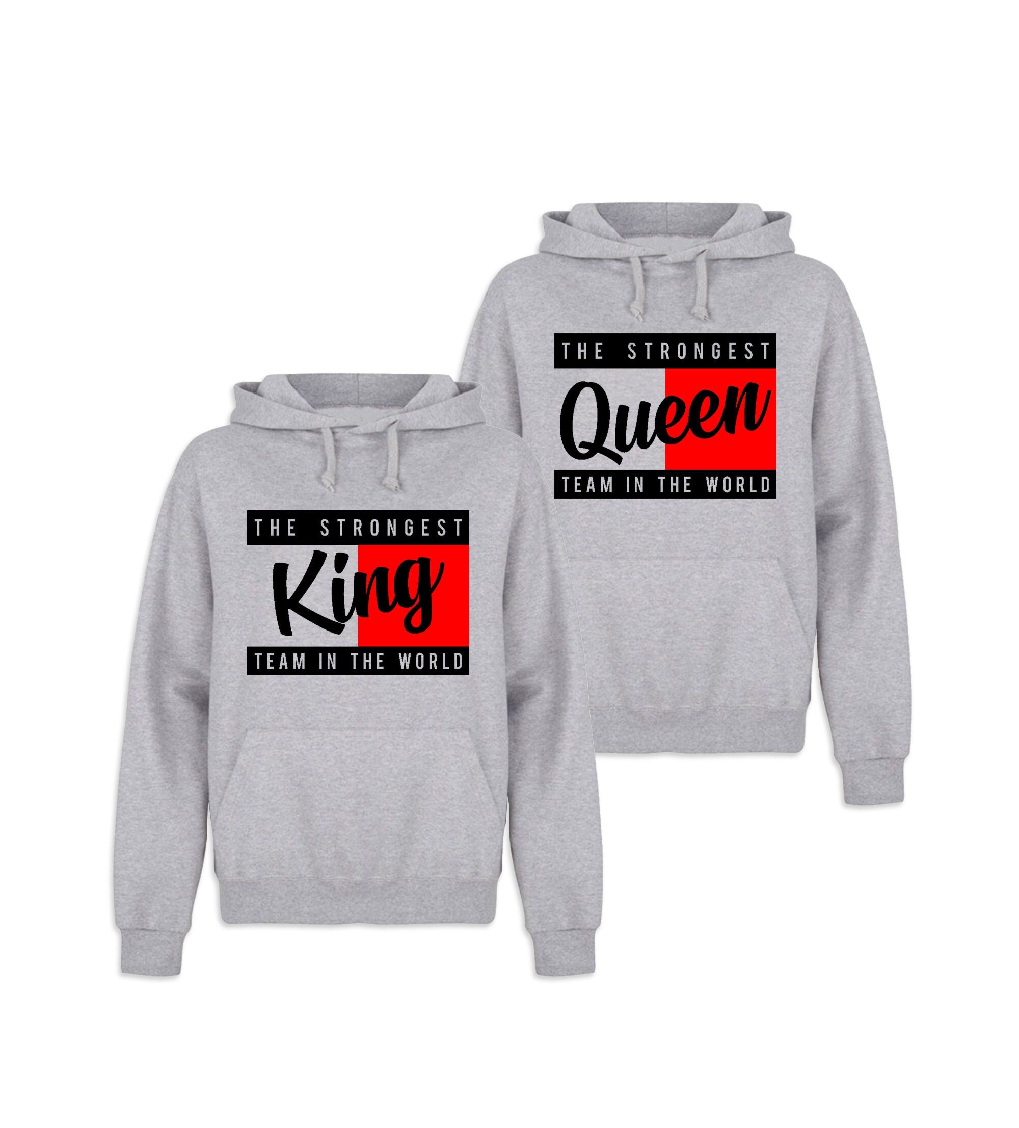 King Queen Hoodies King and Queen 
