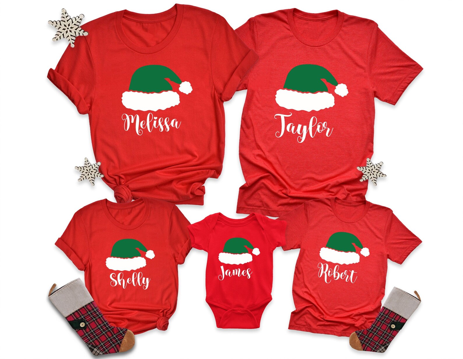 Personalized Family Christmas Pajama Shirts Matching Etsy