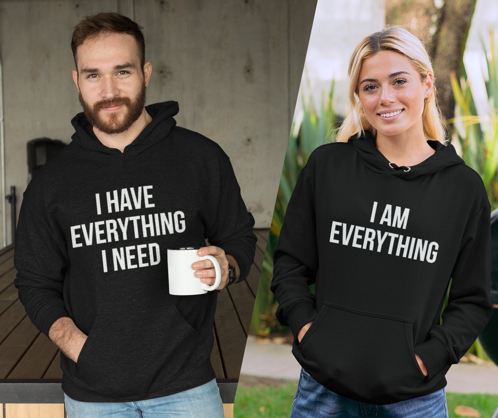 couple sweat shirts
