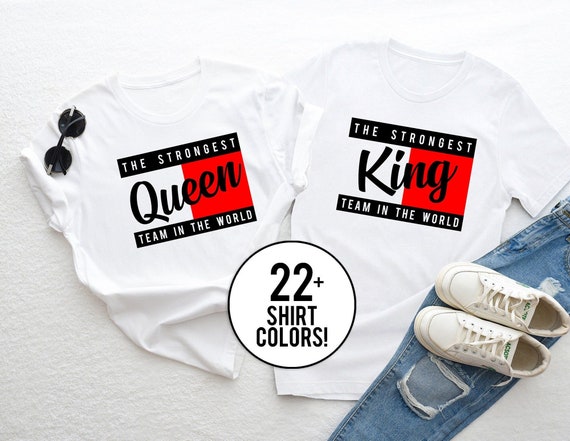 probable Adversario Sótano Camisas King Queen camisetas King y Queen camisas de pareja - Etsy España