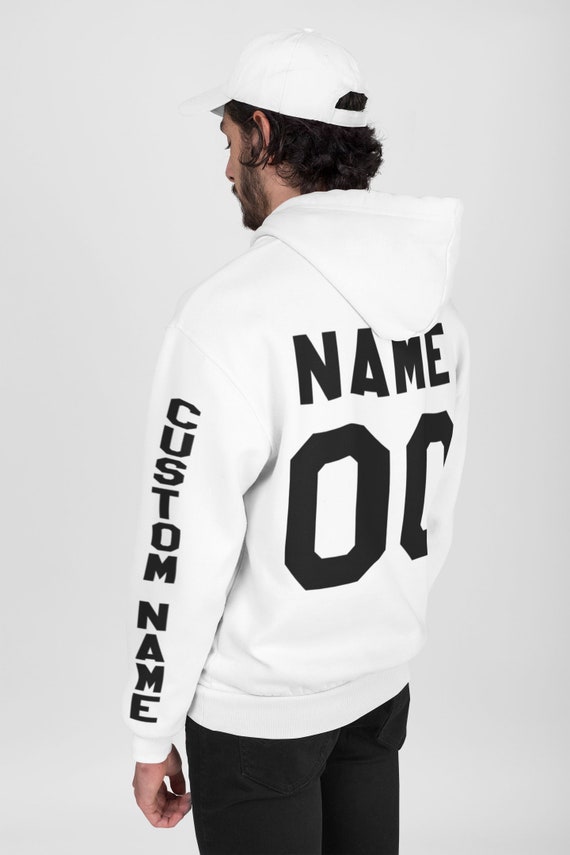 Personalized Hoodie Custom Sleeve Any Name Custom Gift - Etsy