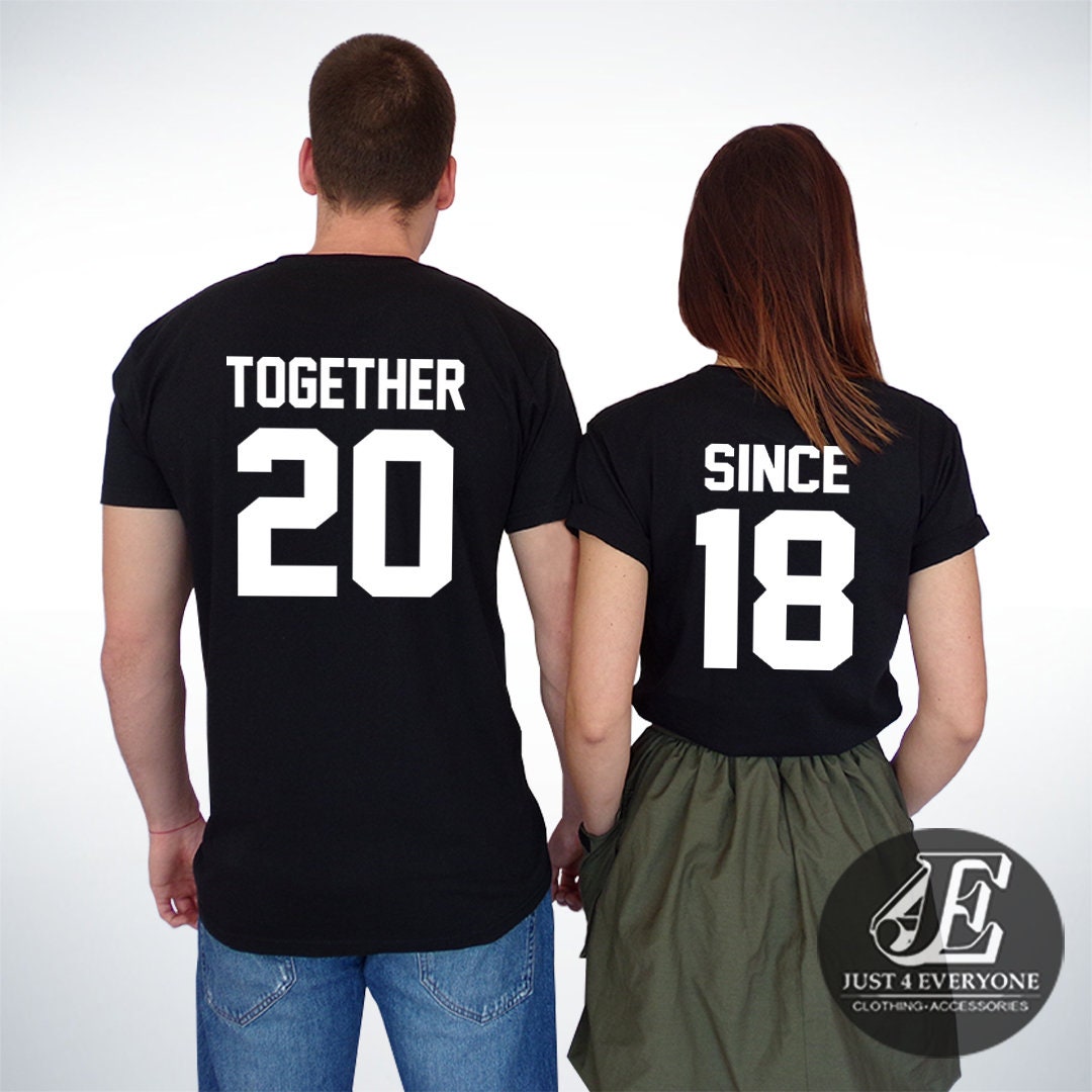 Together Since Couples Shirts Unique Gifts Family Matching Tees For Couples