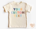 Personalized Toddler T-Shirt, Custom Name Kids Shirt, Neutral Baby Tee, Minimalist Kids Outfit, Baby Shower Gift product logo
