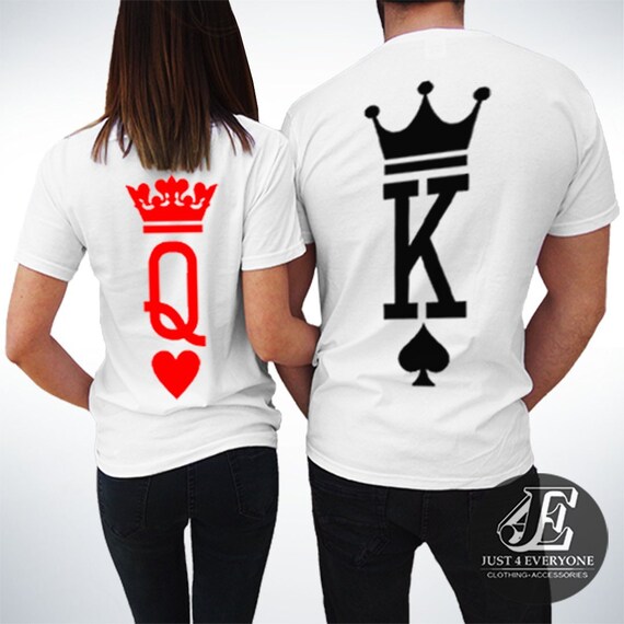 King Queen Shirts King And Queen T Shirts Couples Shirts Etsy