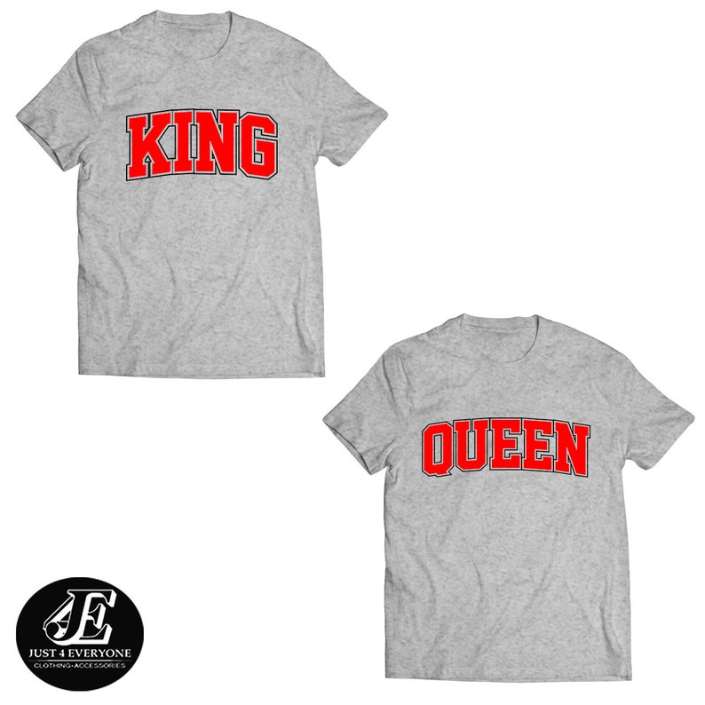 King Queen Couples Shirt Set King Queen Shirts Couples | Etsy