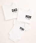 Matching Family Shirts Dad Est 2026 Mom Est 2026 Mini Bodysuit, Pregnancy Announcement Outfit, New Parents Gift Set product logo