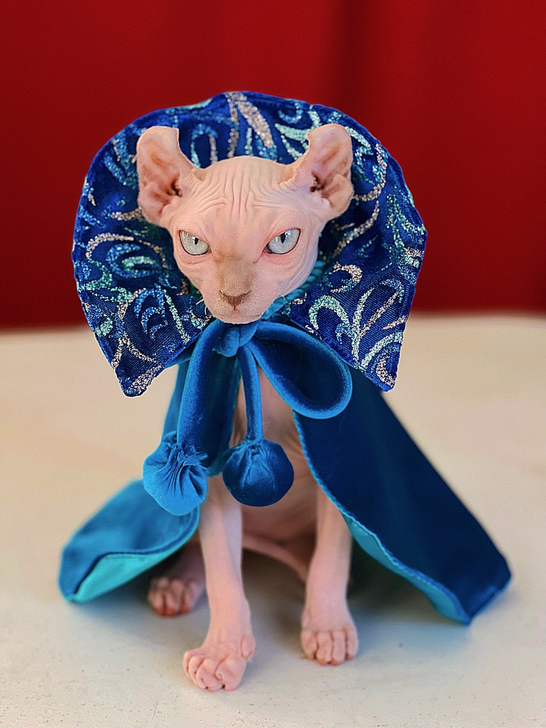 Cats Halloween Capes Sphynxs Cat Dracula Cape for All Cats and Dogs