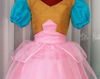 Past Pearl Steven Universe / Steven Universe Movie Cosplay Kostüm Design Lolita Kristall Edelsteine auf Bestellung gefertigt