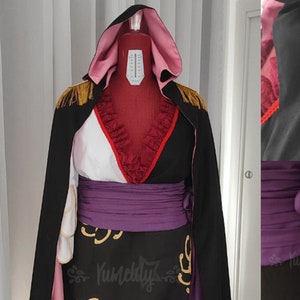 Boa Hancock cosplay pirate fantasy dress cape corset made to order