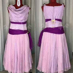 Megara Herkules Cosplay Kostüm griechisches Fliederkleid Original Design Cartoon Fantasy auf Bestellung