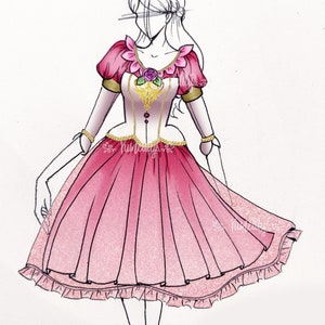 The 12 dancing princesses Genevieve Cosplay Costume Dress Ballerina preorder