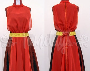 Adora She-Ra Princess of Power Deluxe original design red prom dress made to order