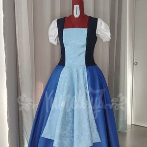 Sapphire Steven Universe Gem Cosplay/Costume handmade dress with organza petticoat made to order