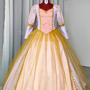 Rapunzel - princess gown original design cosplay costume basic design made to order