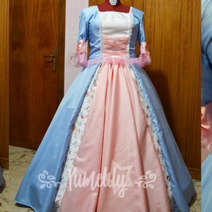 The Princess and the Pauper Erika Cosplay Costume basic design ball gown made to order