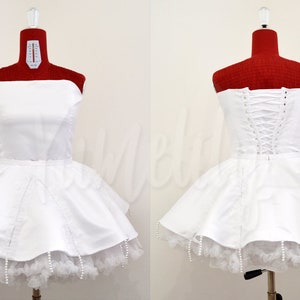 Kuranosuke Koibuchi Kuragehime Cosplay Jellyfish inspired white dress organza pearls made to order