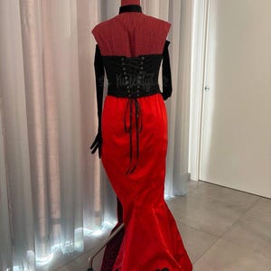 Angel Dust Hazbin Hotel Season 2 drag queen gown handmade cosplay costume hellaverse made to order image 4