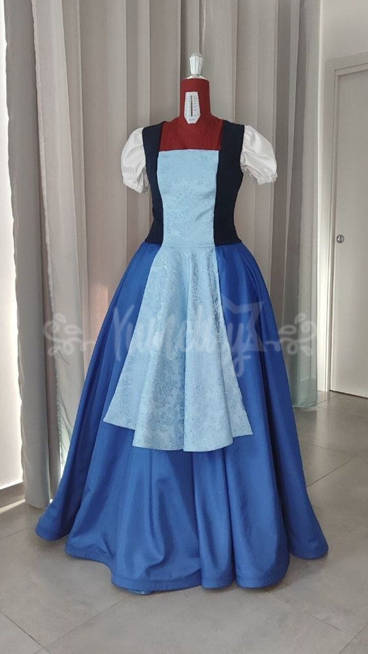 Sapphire Steven Universe Gem Cosplay/Costume handmade dress with organza petticoat made to order