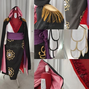 Boa Hancock cosplay pirate fantasy dress cape corset made to order