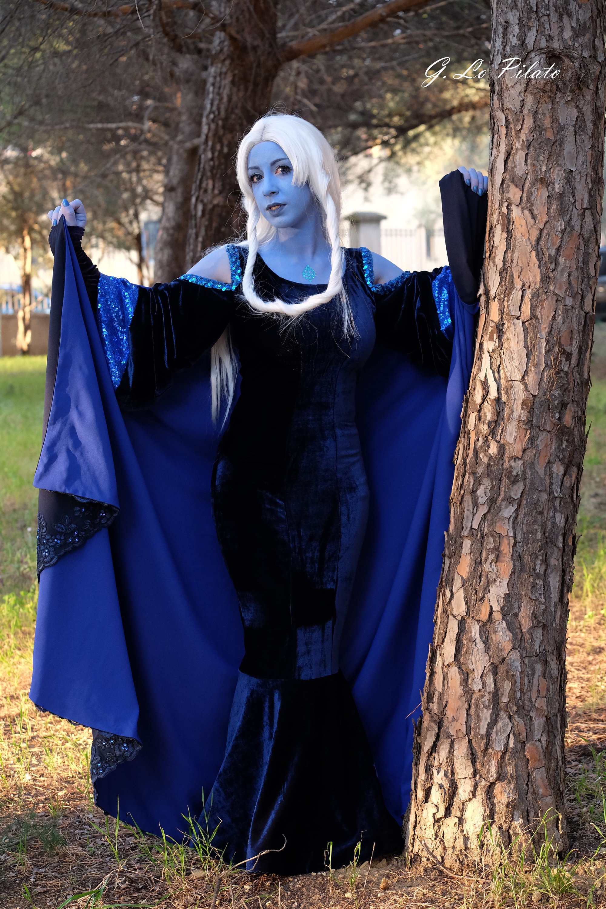 blue diamond cosplay dress