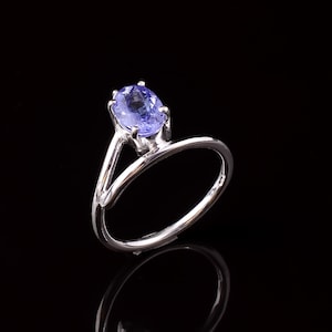 Natural Tanzanite Zircon Oval Shape Gemstone Ethnic Style Handmade Jewelry 925 Solid Sterling Silver Ring For Women & Girls Gift For Her
