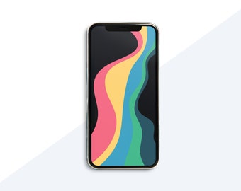 Bold Waves Phone background wallpaper Apple Watch background Phone lock screen iPhone wallpaper simple phone background download