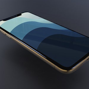 Blue Waves Abstract iPhone background wallpaper phone lock screen abstract waves iPhone wallpaper simple phone background download