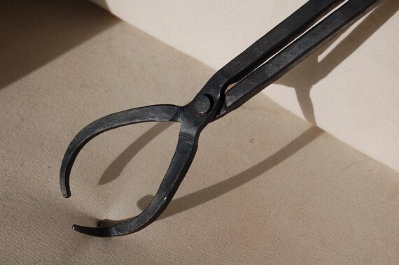 Hand Forged Fire Tongs Etsy