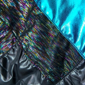 veste, coupe-vent, veste inspirée des années 80, vêtements d'extérieur à motif serpent, style disco unique, soirée rave, vêtements de festival, veste de festival image 4