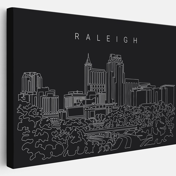 Raleigh Art Canvas Etsy