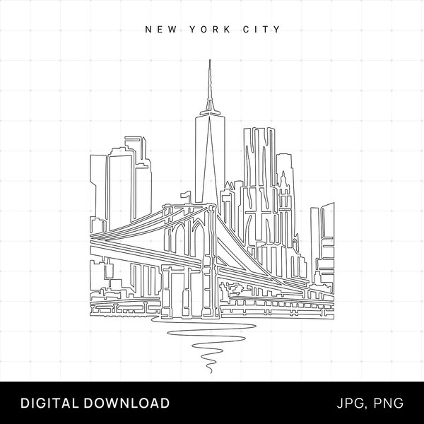 Nyc Bridge Print - Etsy