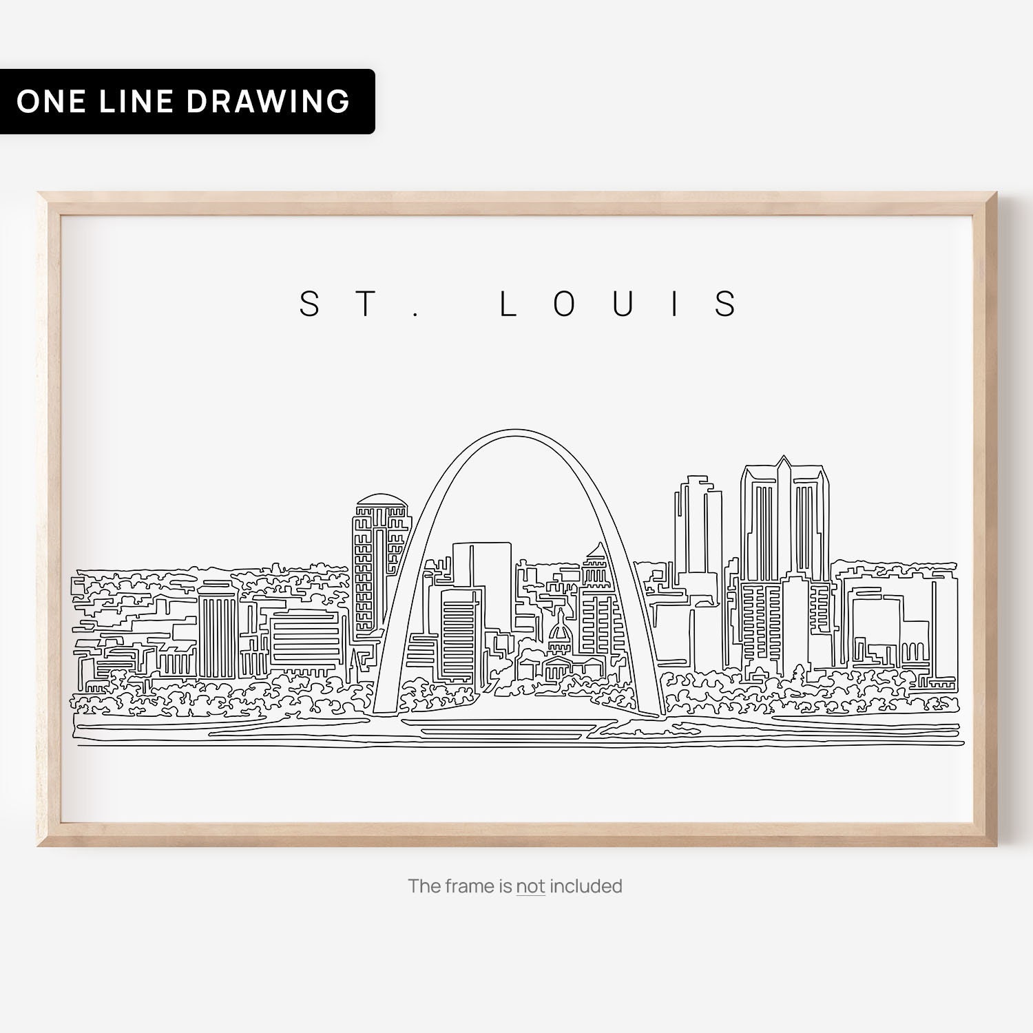 Saint Louis Skyline St. Louis Missouri Downtown City Tourist Long Sleeve  T-Shirt