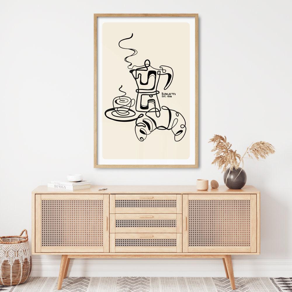 Bialetti Moka Pot Print - Italian Espresso Art Print - Coffee Poster ...