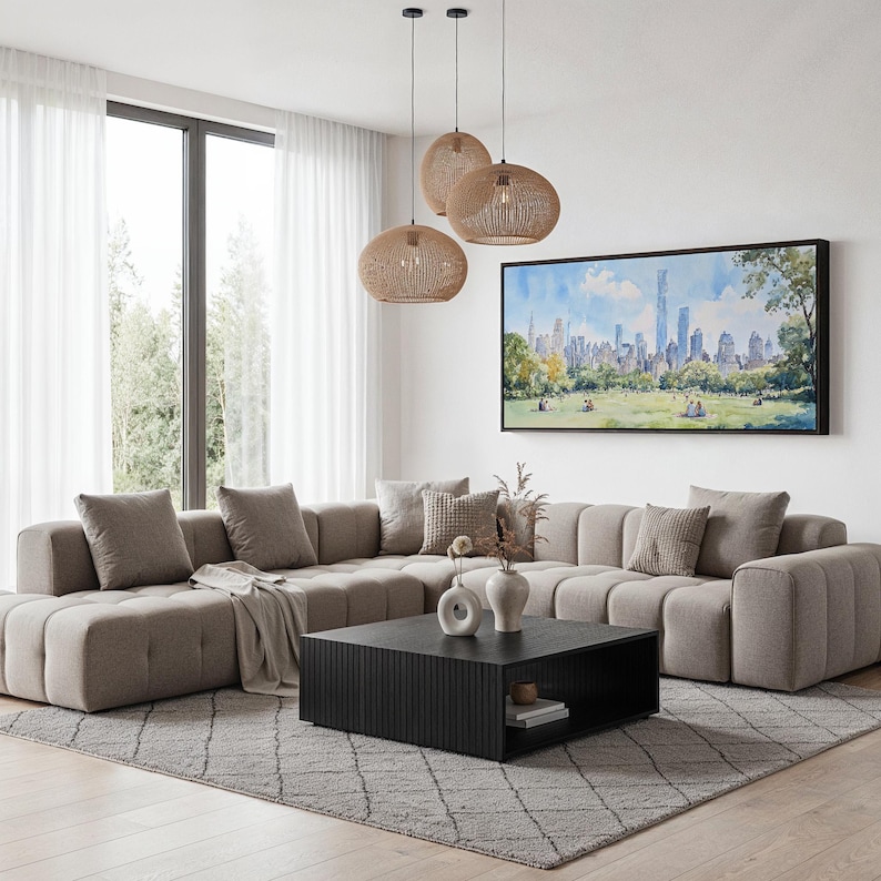 New York Central Park Canvas Print: Panorama Landscape Art in ...