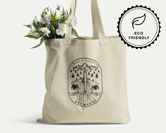 Cute travel shop tote bags