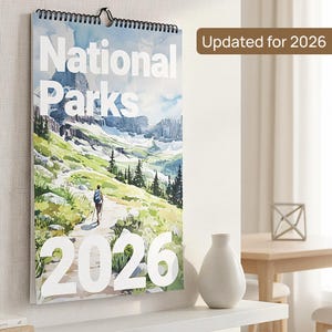 thumbnail interactive-video image 1 of Decor Logistics National Parks 2026 Wall Calendar - 18x12 Inches, Monthly Nature Scenes 1 of 4