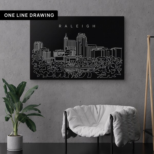 Raleigh Nc Canvas Etsy